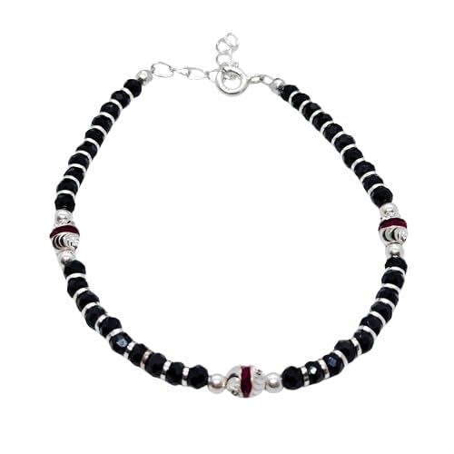 DARSHRAJ 925 Sterling Silver Nazariya Bracelet for Timeless Elegance and Positive Vibes – Perfect for Girls, Women, Men, and Boys (Red Ball Nazariya) (B08LTG1829) Amazon Price History, Amazon Price Tracker
