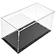Schaukasten Vitrine Acryl Vitrine mit schwarzem Boden, Sammelvitrine, Acrylbox für Wohnzimmer, Schlafzimmer und Büro (30 x 15 x 15 cm)