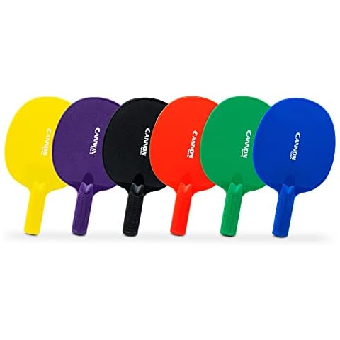 Cannon Sports Table Tennis Paddle - Unbreakable and Weather Resistant for Indoor Outdoor Use (Assorted) Cover