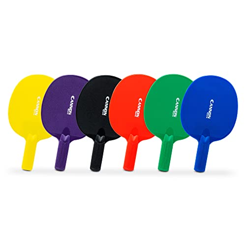 Cannon Sports Unbreakable Table Tennis Paddles - Waterproof & Weather Resistant Table Tennis Rackets for Indoor & Outdoor Use – Textured Easy Grip Handle – Multiple Color Options (Assorted) by Cannon Sports - Used condition - US$25.51