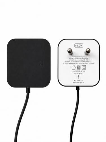 Image of 15W Power Adapter for Echo Dot 3rd Generation, Echo Dot (3rd /4th Gen) with Clock, Echo Dot Kids Edition, Echo Show 5, Echo Spot, and Fire TV Cube, 5Ft AC Adapter Power Cord (Black)