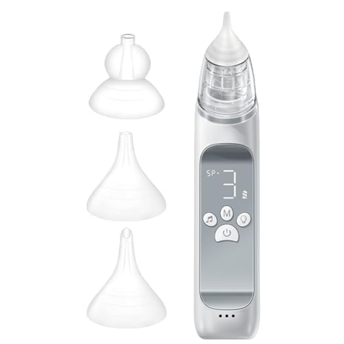 Aspirateur nasal bébé électrique 3 niveaux de succion et embouts silicone