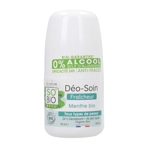 Déodorant fraicheur menthe So'bio étic 50 ml : soin bille fraîcheur végétale