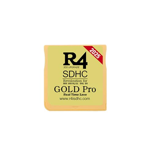 Tarjeta de juego adaptadora para 3 DS D SL XL/LL 2025 R 4 SD-HC, tarjeta de memoria digital, accesorios para juegos portátiles (dorado)
