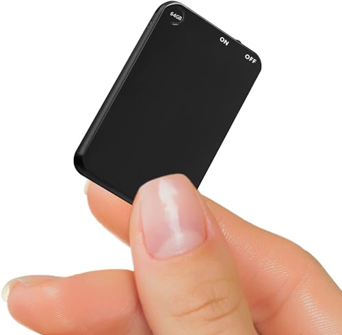 Image of SECURINNOV 64gb Slimmest Mini Digital Voice Activated Audio Recorder Inbuilt Memory with 750 Hours Recording Capacity and 30 Hours Battery Time After Single Charge, Metal Case