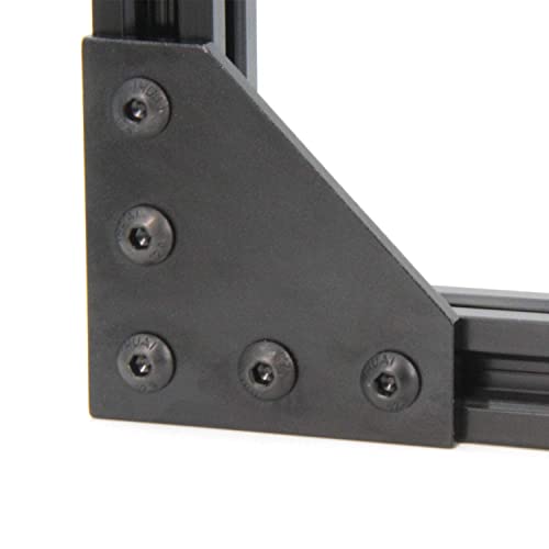 Zeberoxyz 10PCS/Kit Black L Shape Corner Bracket Plate with 50PCS Screws + 50PCS T-Nuts - Image 4