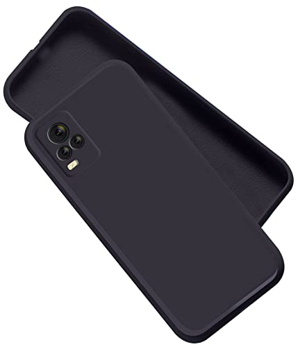 Image of A rtistque Back Cover Case for Vivo Y73 with Camera Protection | Shockproof TPU | Stylish Protective Design | Slim Fit | Ultra Matte | Vivo Y73 Back Cover - Black