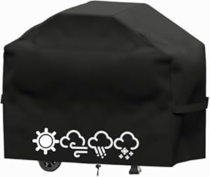 Grillabdeckung Wetterfest, Grill Barbecue Abdeckung, Gasgrill-Abdeckun... Schutzhülle，Grill Abdeckplane，Wasserdicht, Winddicht, UV-Beständiges, Reißfest Grill abdeckhaube (100X60X90)