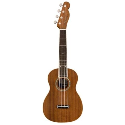 Fender Zuma Concert Ukulele with Sapele Construction Cover
