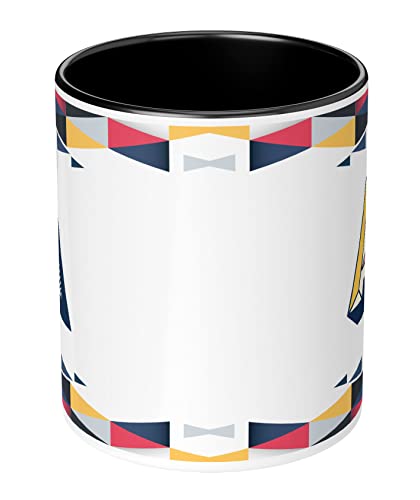 Image of 3D Colorful Alphabet Letter A Printed Coffee Mug For Girls Boys Friends Love Kids Best Gift For Birthday Anniversary Initial Letter A (Microwave Safe Ceramic Tea Coffee Mug-350ml) - ABV3TM2 01