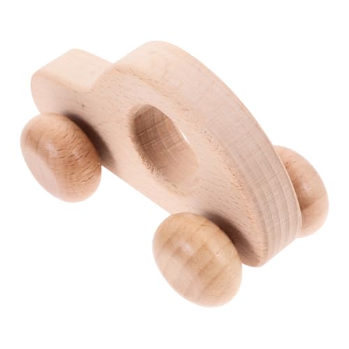 ibasenice Carrito de Madera para Bebé con Agarredera - Juguete Educativo Sensorial para Bebés y Pequeños - Entrenamiento de y Desarrollo de Habilidades Motoras Finas
