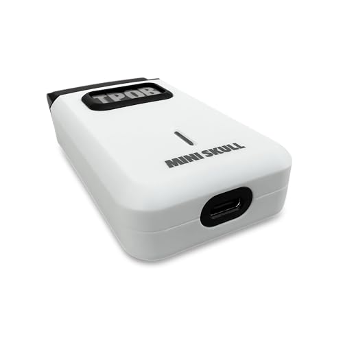 Image of TPOB Mini Skull Single Shaver Compact Design That can fit in Your Pocket with a Turbo Charged Motor, Perfect for Both Professional and at-Home use (White)