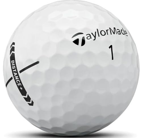 TaylorMade Distance+ Golf Balls (White, 3pk) 1 Sleeve 2025