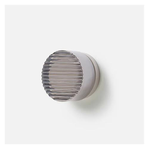 Aplique de pared acrílico con luz neutra 4000K y acabado gris humo para mesita de noche