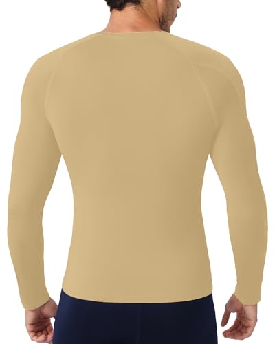 SPVISE Compression Shirt Men Long Sleeve, Cool Dry Men's Athletic Workout Running T-Shirt Tops, Sports Rash Guard Base Layer3