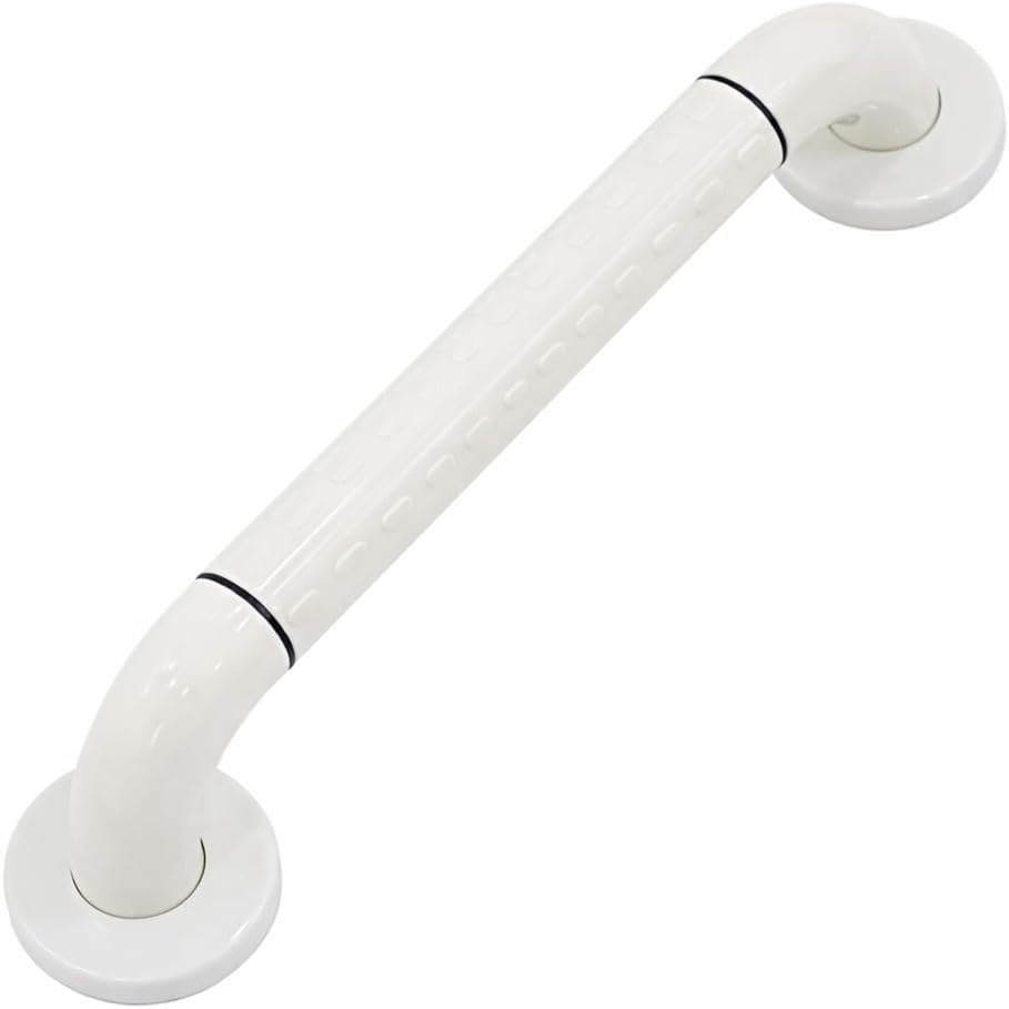 KosmoCare Stainless Steel 304 Grab Bar with Anti-Slip Nylon Grip - 12" | Heavy Duty Shower Handle for use in Toilet, Bathroom, Stairway Handrail for The Elderly, Pregnant Women & Handicap |