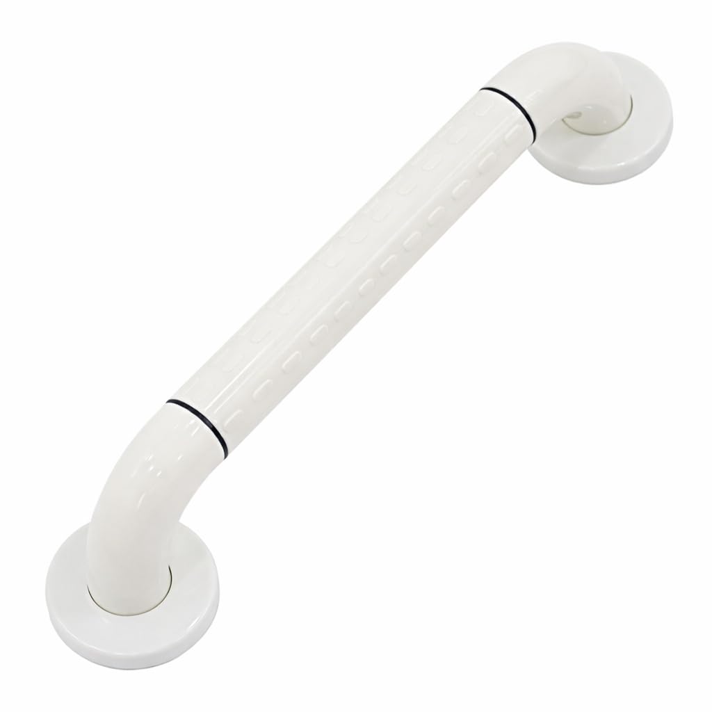 KosmoCare Stainless Steel 304 Grab Bar with Anti-Slip Nylon Grip - 12" | Heavy Duty Shower Handle for use in Toilet, Bathroom, Stairway Handrail for The Elderly, Pregnant Women & Handicap |