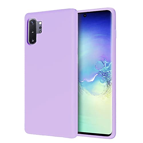 Image of LIRAMARK Liquid Silicone Soft Back Cover Case for Samsung Galaxy Note 10 Plus /Note 10+ (Levender)