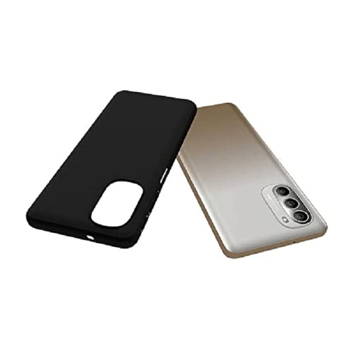 Image of Mobile Back Cover Case for Moto G51 (5G) (Silicone Case|CameraProtection|Black SC1510)