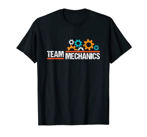 Equipo Mecánica Engranajes Tuercas Ingeniería Mecánica Vintage Camiseta
