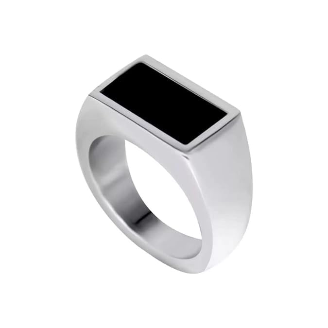 Fancy and Trendy Silver Finger Ring For Boys And Men Stylist Silver Rings-image-10