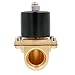 Baomain 1 inch DC 24V Brass Electric Solenoid Valve Water Air NC Valve 2W-250-25