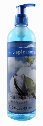 Simple Pleasures Hand Soap - Many Fragrances Available (Fresh Cotton - 13.5 oz.)