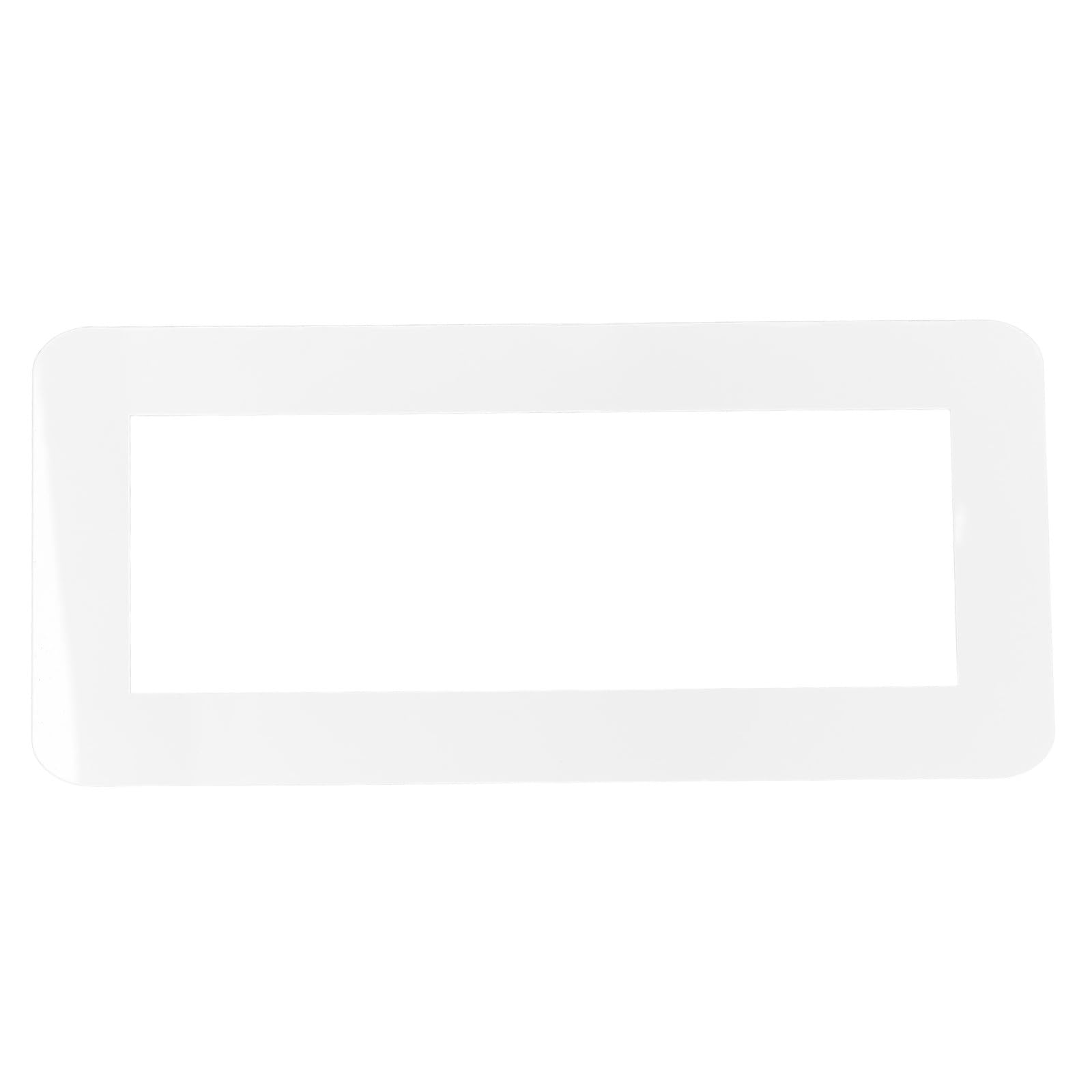 Protector de pared autoadhesivo Baluue de acrílico transparente para triple interruptor 260x86 mm