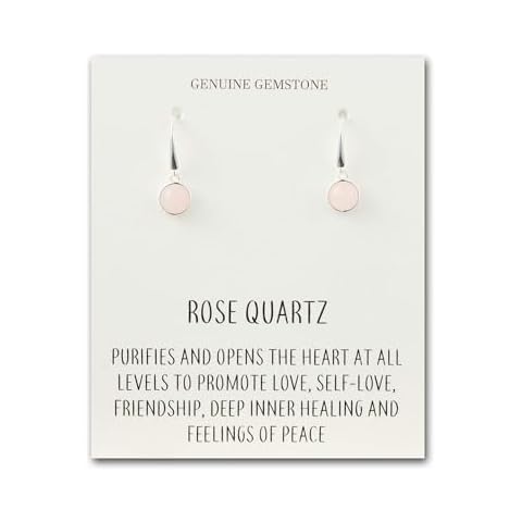 Philip Jones Rose Quartz Drop Earrings Cover
