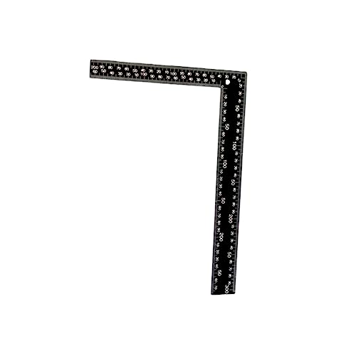 Balacoo DIY Woodworking Tool L-Square Metal Ruler Right Angle 90° Steel Square Metric/Imperial 20x30cm