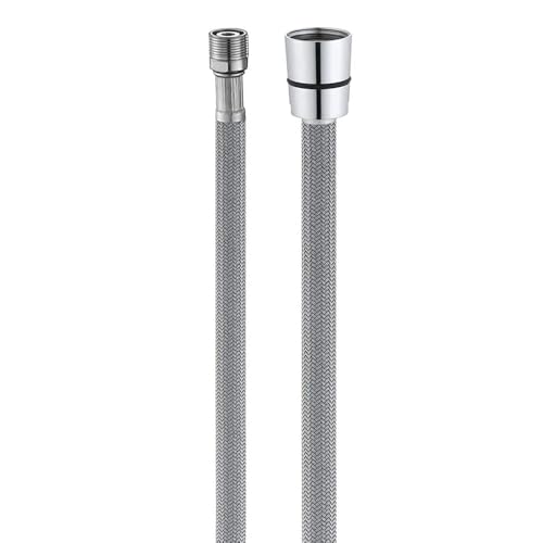 ONECE Wasserhahn Brauseschlauch M15/1 x 1/2 Zoll x 150cm Ersatzbrauseschlauch für Küchenarmaturen&Badarmaturen, Geschirrbrauseschlauch Armatur-Ersatzschlauch, Nylon -Grau