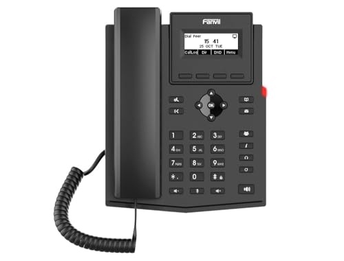 Fanvil - Teléfono IP X301W, color negro