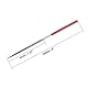 sourcing map 5 Stücke Rund Diamant Nadel Feile Stein Metall 150 Körnung 2mmx100mm Silber Rot DE