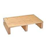 Ecrocy Wood Bed Side Step Indoor & Outdoor Mobility Step for Seniors, Toddlers,Pets and More - 19.7
