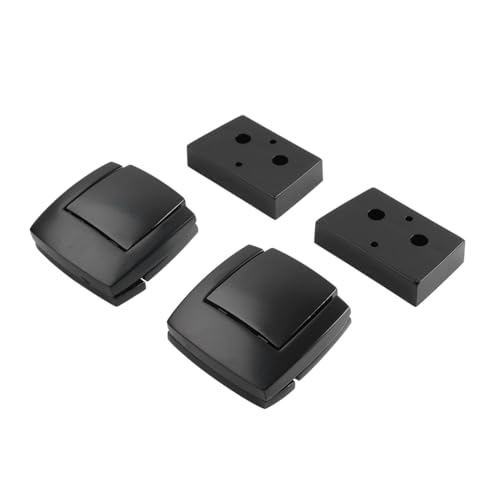 Cnonee1 2 Pcs Rear Trunk Latches Spacers Saddle Bags Accessories Aluminum + ABS para Harley Touring 1993-2013