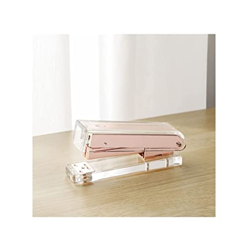Agrafeuse transparente de bureau portable en métal pour papier - 2