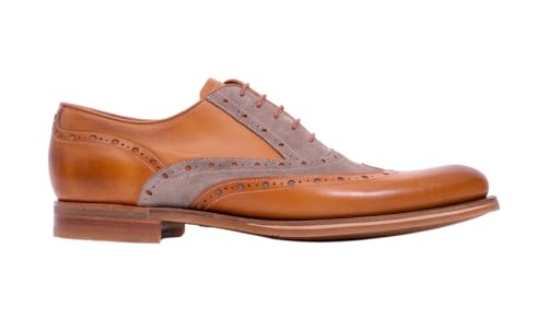 Image of BARKER Abingdon Men's Handmade Leather Brogue Oxford Dress Shoes Timeless Elegance & Superior Craftsmanship