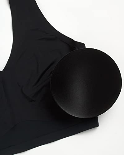 Image of Lucky Brand Women's Seamless Bra - 2 Pack Super Soft Wire-Free Comfort Lounge Bras for Women (Sizes: S-XL)