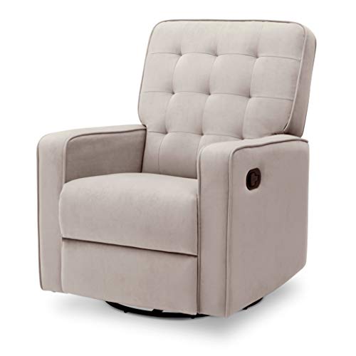 Delta Children Gavin Recliner Glider Swivel Chair Featuring Livesmart Fabric By Culp - Stain-Resistant, Repels Moisture, Kid & Pet-Friendly Fabric, Linen #TOP7