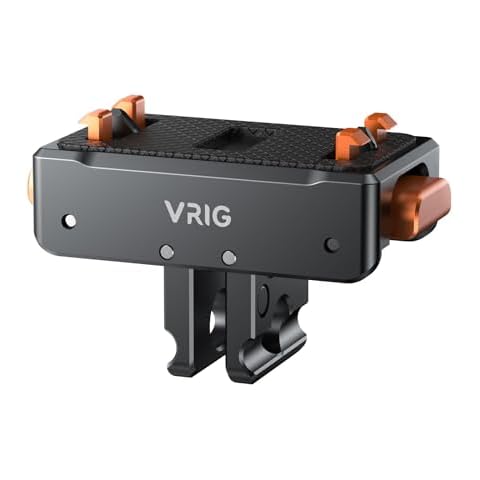 VRIG Quick Release Mount, Snap-On Magnetic 2 Prong Mount and 1/4 Thread Mount for Insta360 ACE/ACE PRO/ACE PRO2, 1/4 Screw Hole for Tripod Foldable Cover