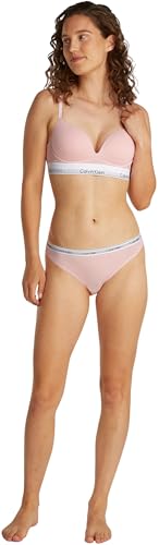 Calvin Klein Damen Push-Up BH Plunge mit Bügel, Rosa (Buff Pink), 85A – Ansicht 4