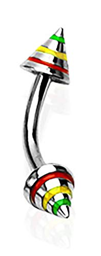 Les Plaisirs de Stella Piercing Arcade en Acier Chirurgical 316L - Pointe - Multicolore