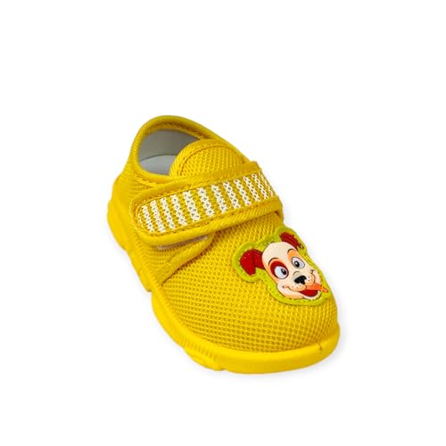 Coolz Kids Chu-Chu Sound Shoes Star-01A for Baby Boys and Girls 9 Months-2.5 yrs (Yellow, 15_Months)