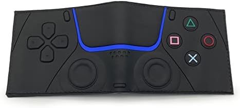 Retro Gamepad-Inspired Wallet - Silicone Surface Material with Classic Game Gamepad Design, Multiple Card Slots and Coin Pocket - Video Game Wallet in Black