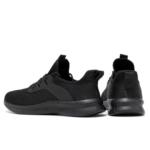 Kvovzo Womens Walking Shoes Slip On Lightweight Breathable Work Gym Casual Sneakers Running Tennis Sport Black thumb #5