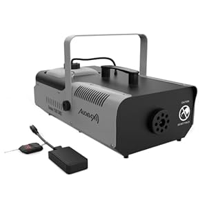 Audibax Smoke 1500 DMX – Maquina de Humo con Conexión DMX – Maquina de Niebla con Mando a Distancia – Potencia de 1500W – Capacidad 2 L – Humo por Minuto de 295m3 – Calentamiento en 8 min
