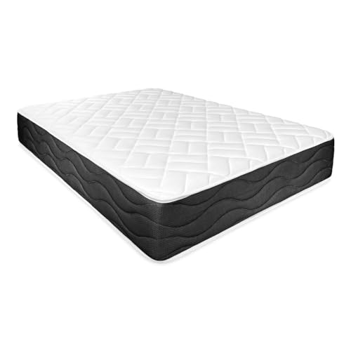 Somnia Descanso   Colchón Viscoelástico Bombay Reversible, Ergonómico, Confort y Dureza Óptimos, Grosor 25cm, Antiácaros, Antibacerias e Hipoalergénico, 135x190