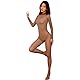 BESYFAY Herren 8 Den Langarm Nahtlos Nylon Bodystocking Hohe Kragen Öl Glänzend GanzköRper Strumpfhose mit Penishülle