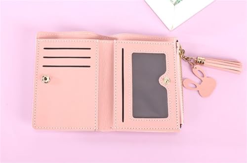 Short Wallet Square Multicolor Zipper Fashionable And Cute(Darkgray)4