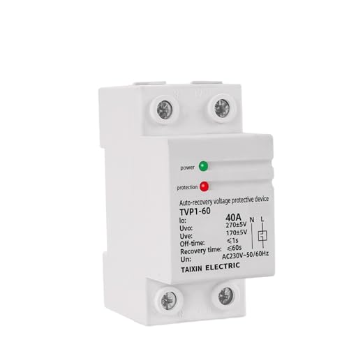 Relais de protection de tension automatique 40A pour rail DIN